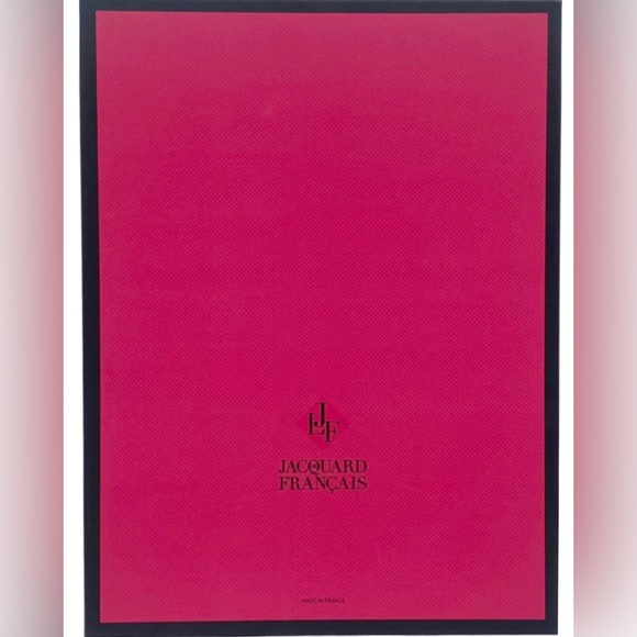 New Le Jacquard Francais Pink Rectangular Storage Gift Presentation Box 14.5”L - Picture 1 of 8